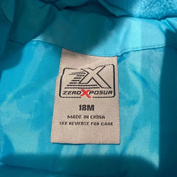 ZeroXposur Girl’s 18 Months Galaxy Winter Puffer Jacket Matching Snow Bib Set - Picture 5 of 11